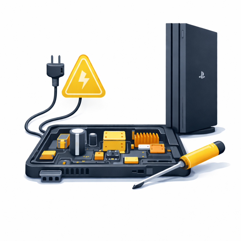 Réparation  Bloc Alimentation SONY PS4 Fat