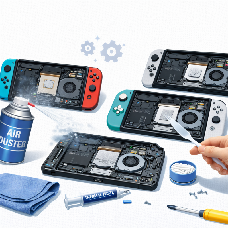 Nettoyage + Remplacement de la Pâte thermique NINTENDO Switch/Switch Lite/OLED