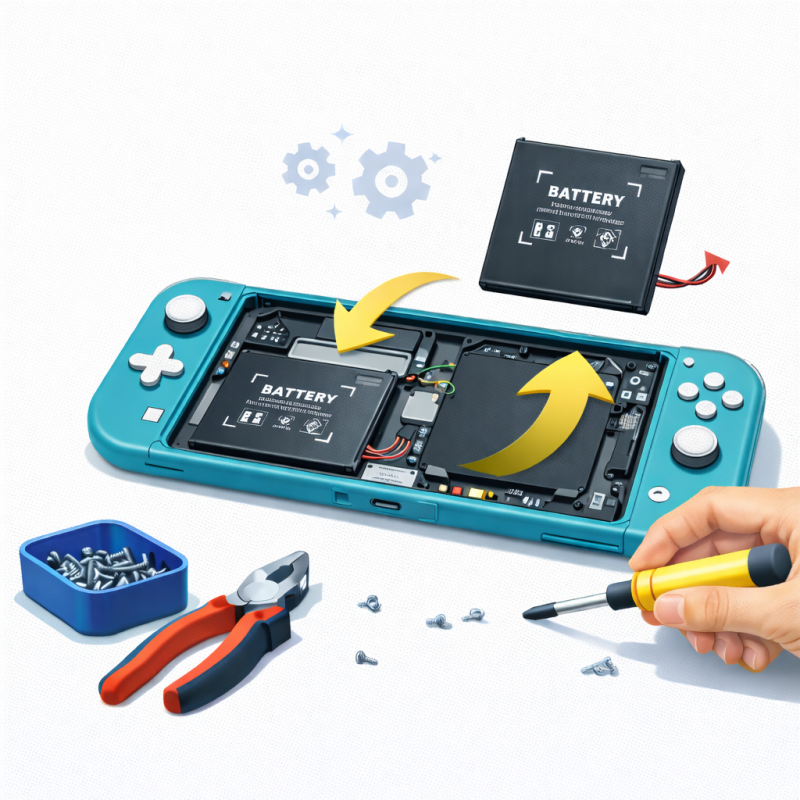 Réparation Batterie Console NINTENDO Switch Lite