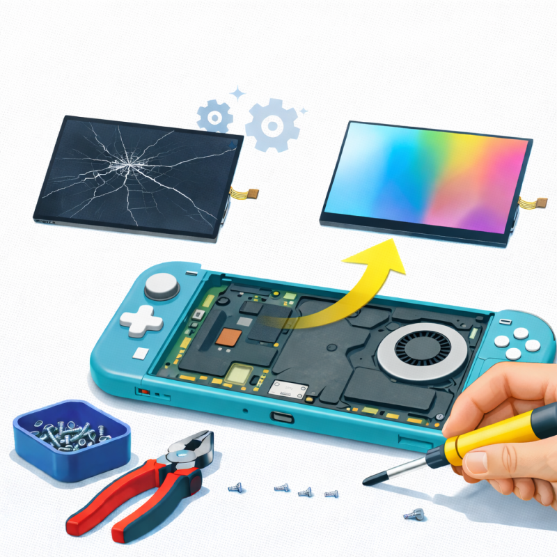 Réparation Ecran LCD Console NINTENDO Switch/Switch Lite