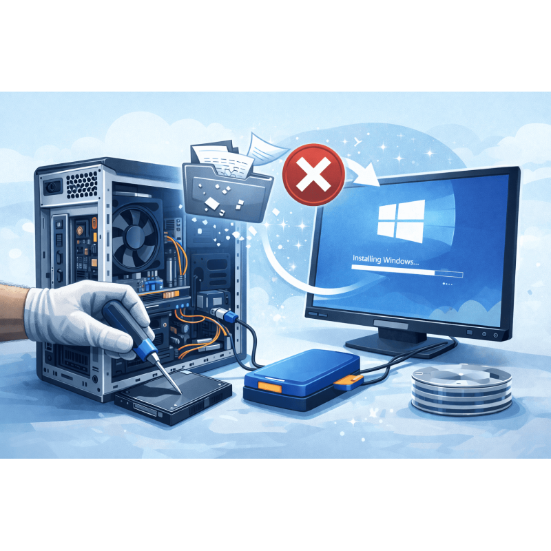Réinstallation complète PC (sans sauvegarde)