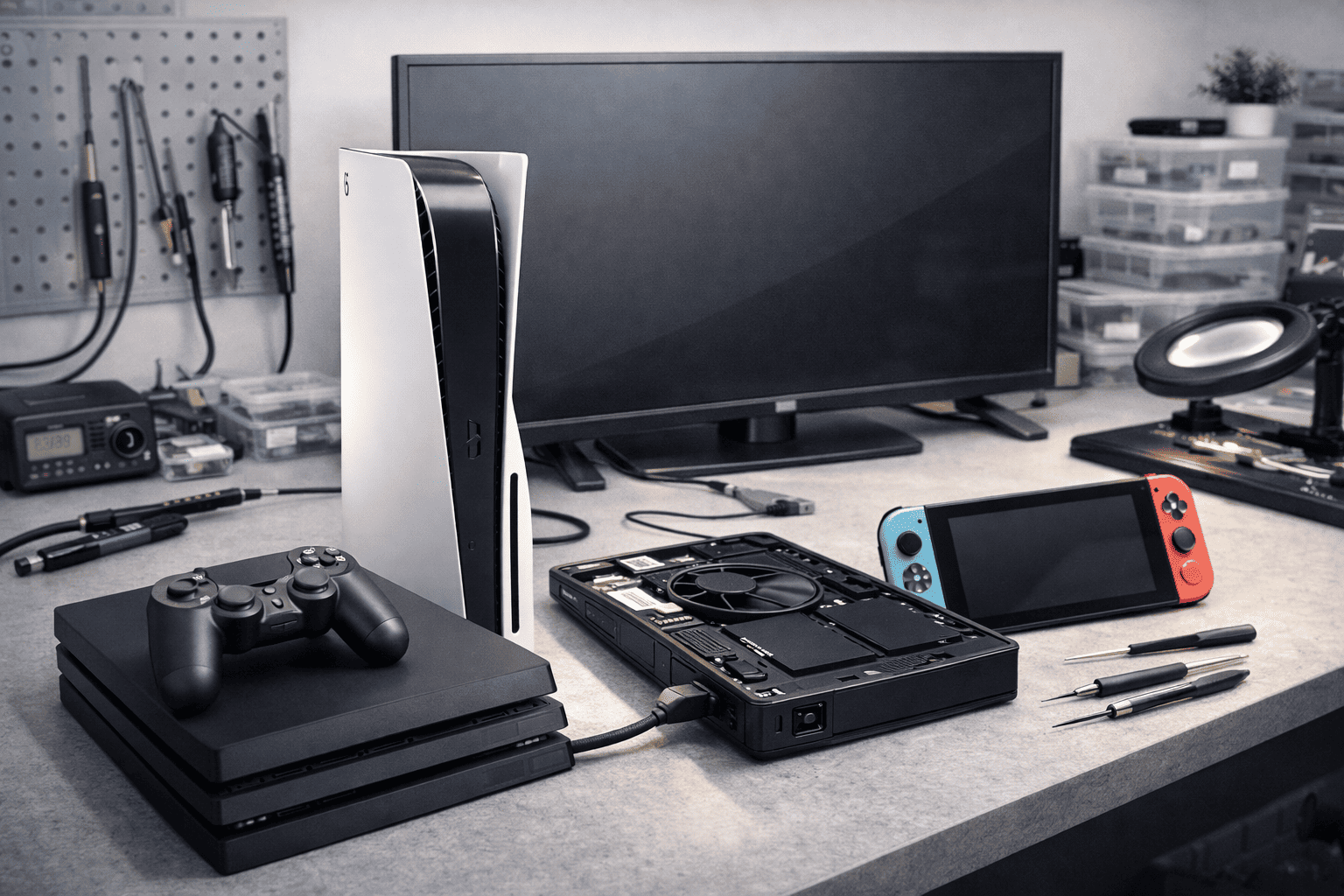 Réparation consoles et TV